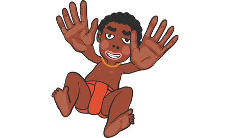 kid action cartoon vectorのイラスト素材