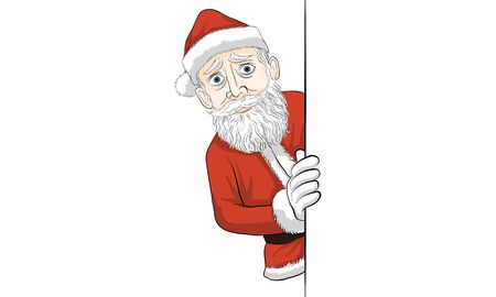 Santa claus action vectorのイラスト素材
