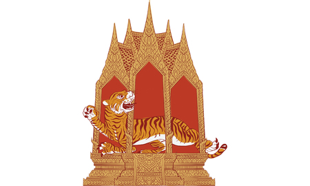 Thai traditional tattoo vectorのイラスト素材