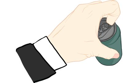 hand holding cup vectorのイラスト素材