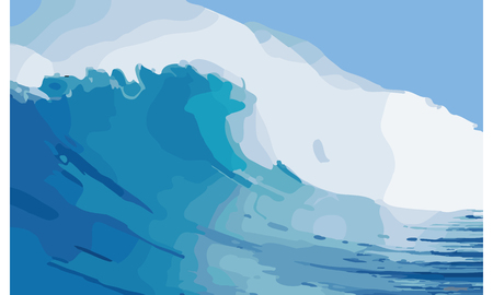 sea wave background, vectorのイラスト素材