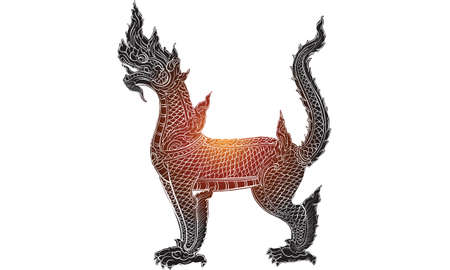 Thai tradition painting,Thai tattoo, vector