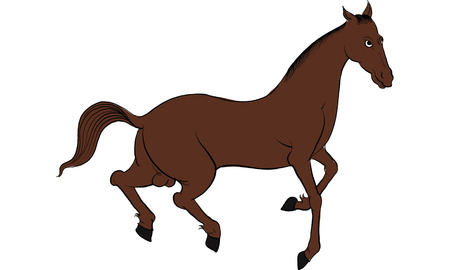 horse in Thai tradition painting,Thai tattoo, vectorのイラスト素材