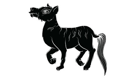 animal in Thai traditional tattoo, Thai traditional painting in temple, vectorのイラスト素材