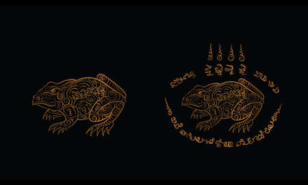 fog in Thai tradition style,Thai tattoo, vectorのイラスト素材