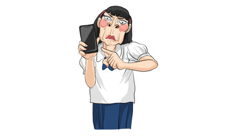 woman action drawing, doodle drawing vectorのイラスト素材