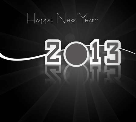 New Year shiny reflection 2013 colorful backgroundのイラスト素材