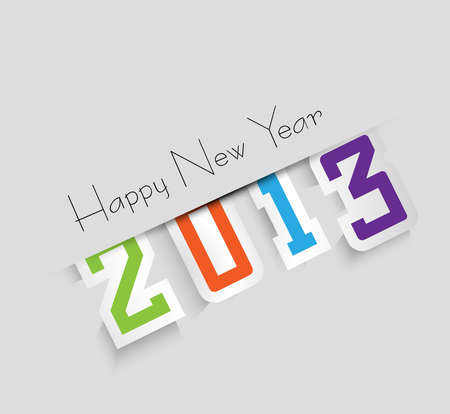 new year 2013 background vector