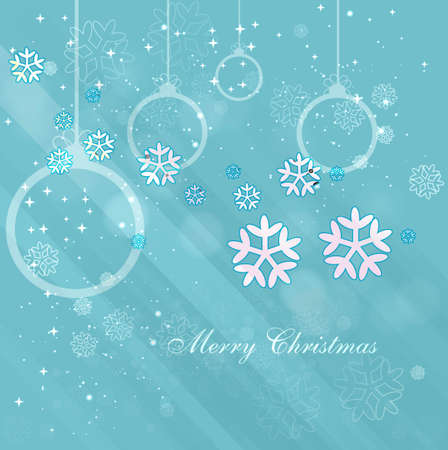 christmas Snowflakes blue colorful backgroundのイラスト素材