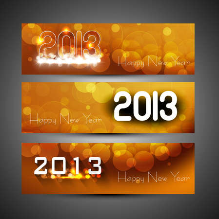 New year colorful header and banner set colorful designのイラスト素材