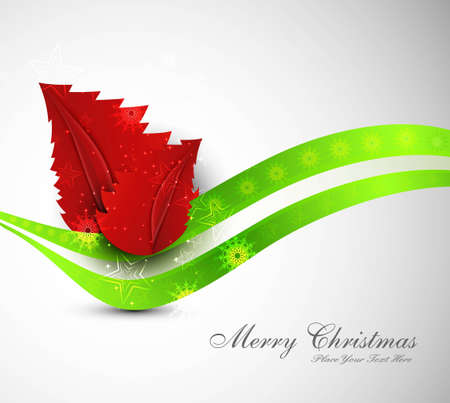 merry christmas tree colorful green wave vector designのイラスト素材