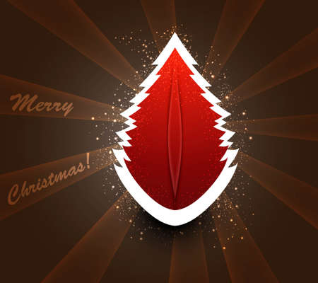 merry christmas tree bright colorful card  backgroundのイラスト素材