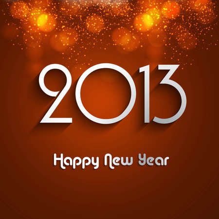 New year stylish 2013 bright colorful fantastic vector designのイラスト素材