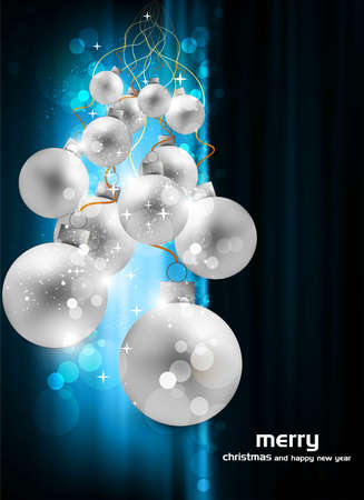 merry christmas bright blue background designのイラスト素材