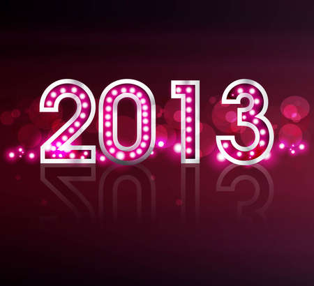 Happy new year 2013 colorful shiny designのイラスト素材