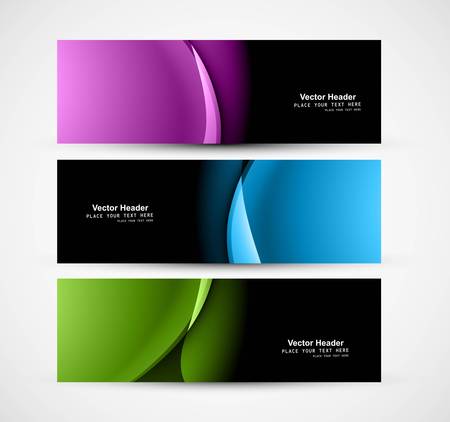 Abstract shiny header colorful wave whit vectorのイラスト素材