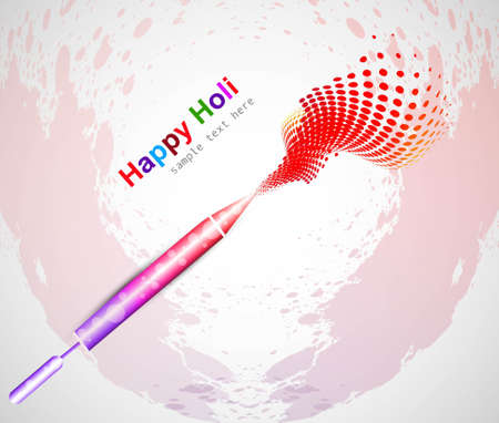 abstract pichkari background of holi festivalのイラスト素材