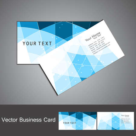abstract colorful mosaic business card set design のイラスト素材