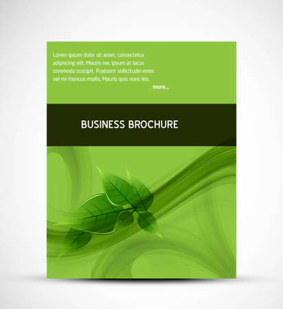 abstract business brochure green livesのイラスト素材