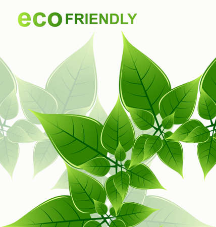 abstract Natural eco green lives designのイラスト素材