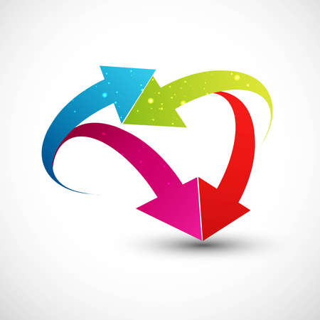 abstract arrows business vector whit backgroundのイラスト素材