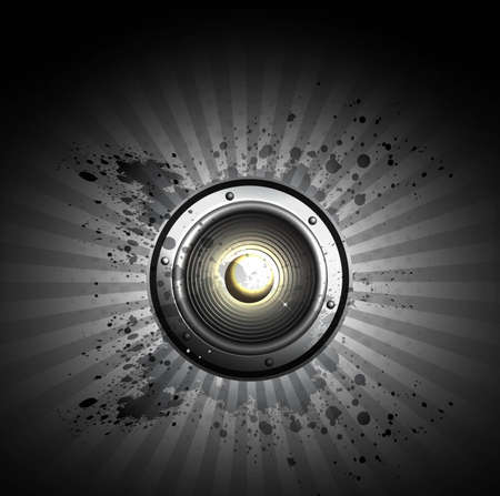 abstract bright black color speaker vecto illustrationのイラスト素材