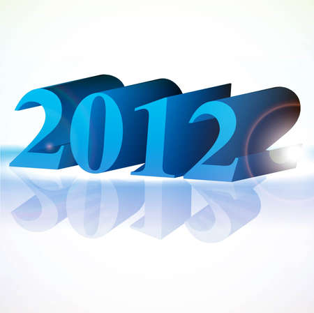  new year 2012 shiny vector designのイラスト素材