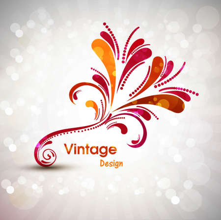 abstract detailed colorful fantastic floral Vector のイラスト素材