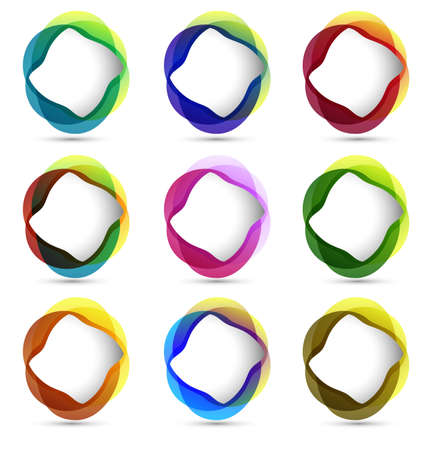 abstract vector circle for speech のイラスト素材