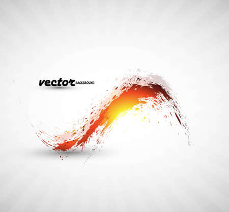 Vector illustration of abstract colorful grunge wave fantastic designのイラスト素材