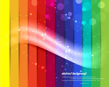 abstract new rainbow designed bright colorful illustrationのイラスト素材
