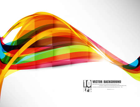 abstract design colorful new rainbow wave vectorのイラスト素材