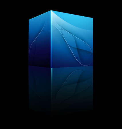 abstract 3d colorful shiny box vector designのイラスト素材