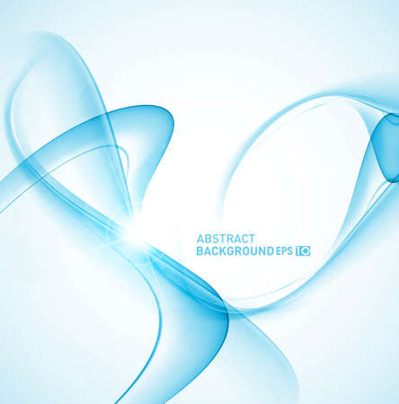 new blue shiny wave composition vector illustrationのイラスト素材