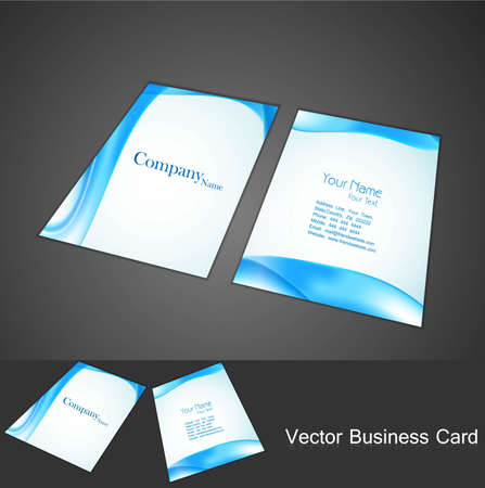 new business card set illustrationのイラスト素材