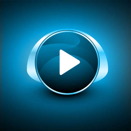 music play icon for web design element. のイラスト素材