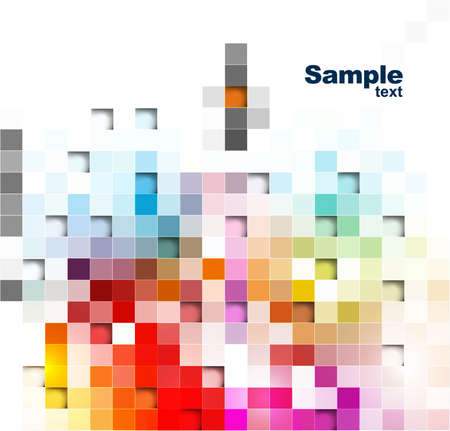 abstract colorful mosaic backgroundのイラスト素材