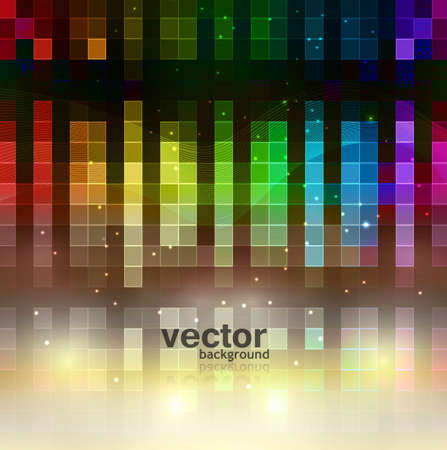 Colorful mosaic shiny background illustrationのイラスト素材