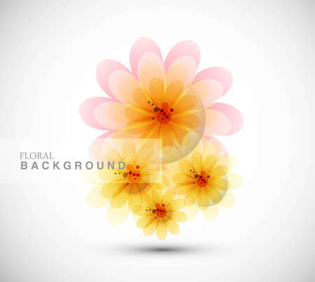 abstract  beautiful flower vector background art  illustrationのイラスト素材