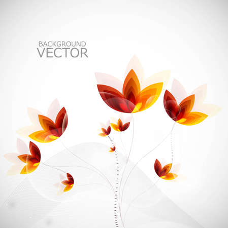 Abstract new colorful shiny flower pattern illustration vectorのイラスト素材