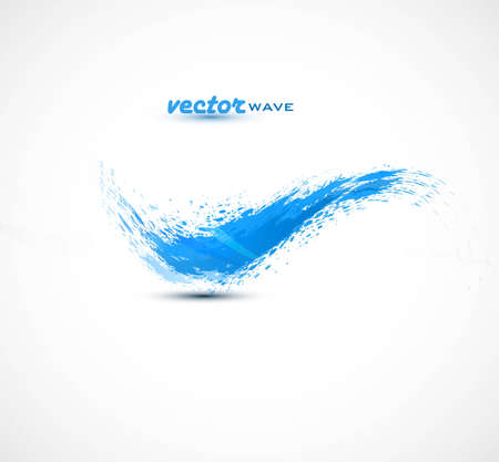  abstract colorful blue grunge wave vector designのイラスト素材