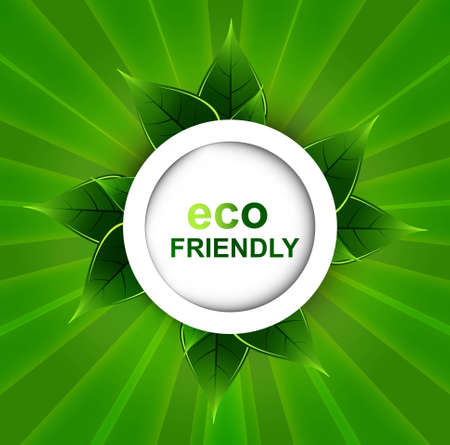 abstract natural eco green lives circle vector backgroundのイラスト素材
