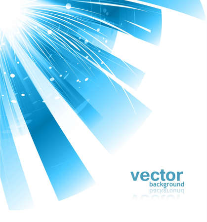 abstract shiny blue technology stylish wave background vectorのイラスト素材