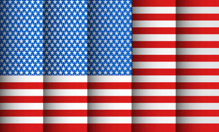 4th of july american independence day flag creative designのイラスト素材