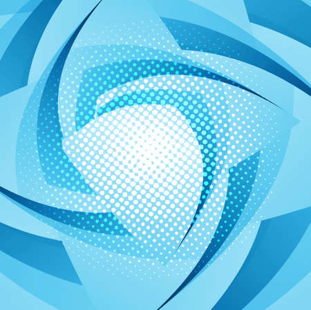 Abstract geometric blue colorful swirl wave background vectorのイラスト素材