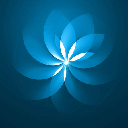 abstract blue colorful floral backgroundのイラスト素材
