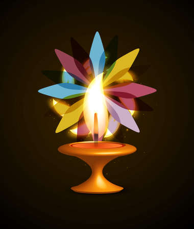 Diwali Celebration colorful backgroundのイラスト素材