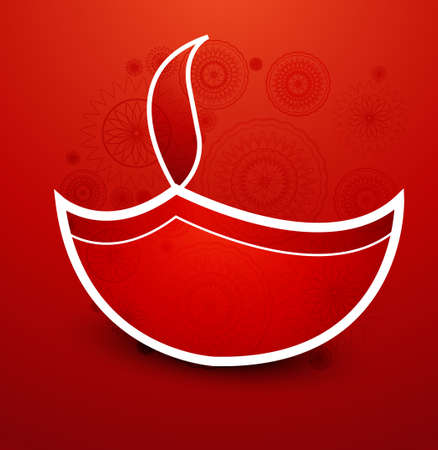 Beautiful diwali card vector designのイラスト素材