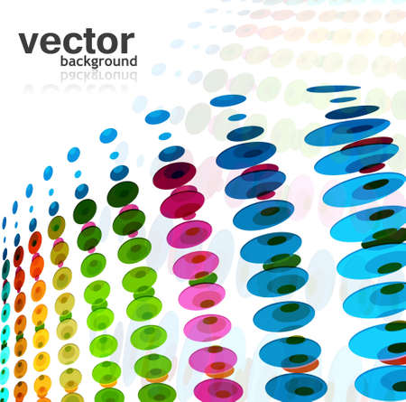 abstract halftone dotted multicolor circle background texture vector のイラスト素材