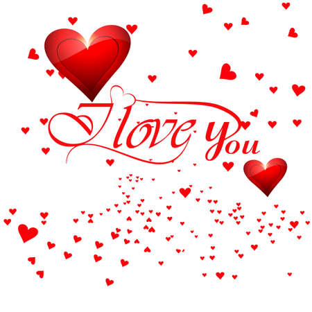 Valentine's day card for holiday hearts colorful design vectorのイラスト素材